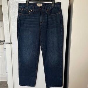 NWT Madewell Jeans Women’s Size 30 Low Rise Dark Wash Perfect Vintage Straight